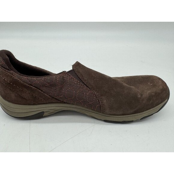 Merrell Womens Suede Slip-On Loafers Shoes 9 Brown Casual Hiking Outdoors - Picture 6 of 13